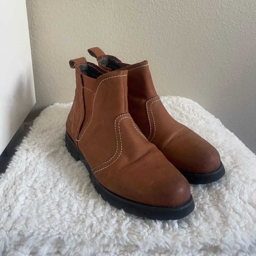 Brown Booties Size 9